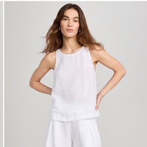 Wyeth by Todd Magill Black linen Tank Top